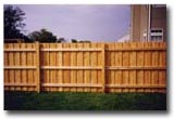 Wood fencing